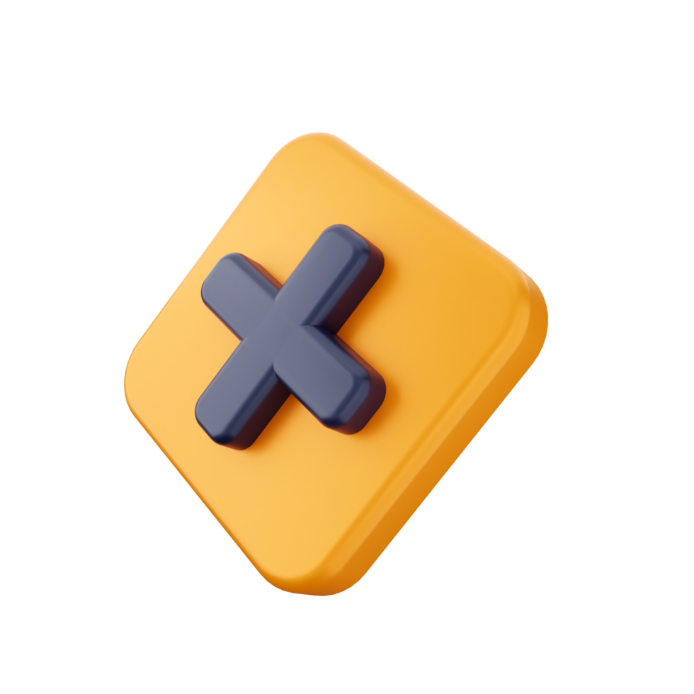 A yellow plus sign on a black background png