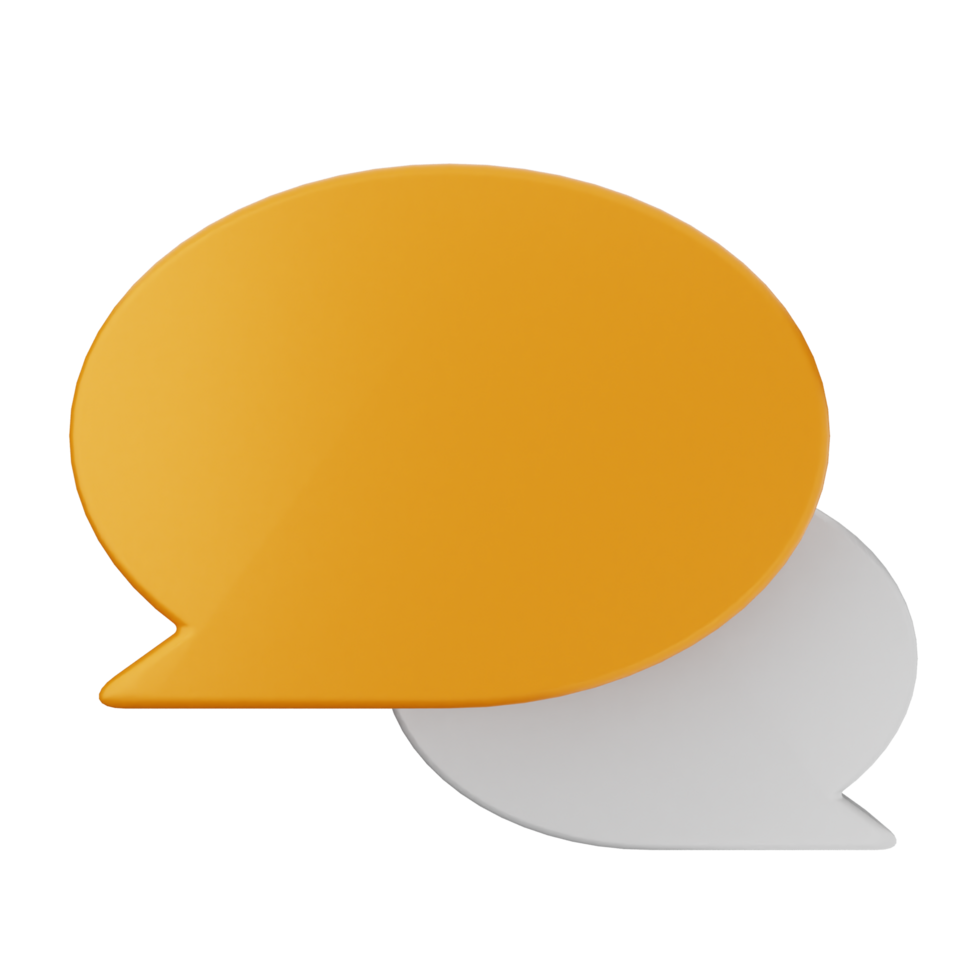 A yellow and white speech bubble on a black background png