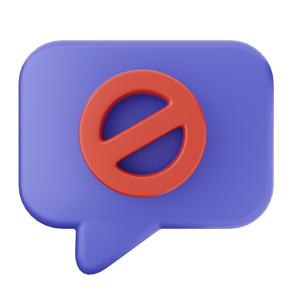 A speech bubble with a red and blue symbol png