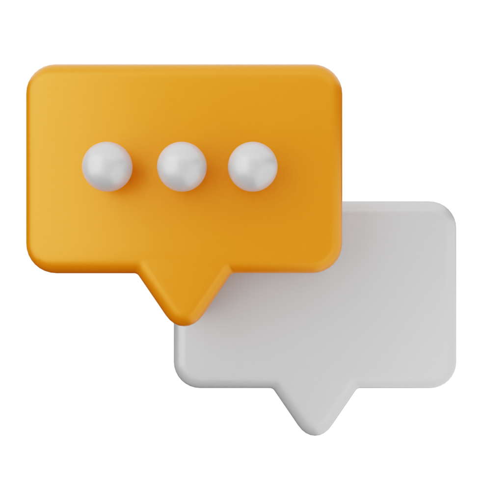 A speech bubble with three white dots on it png