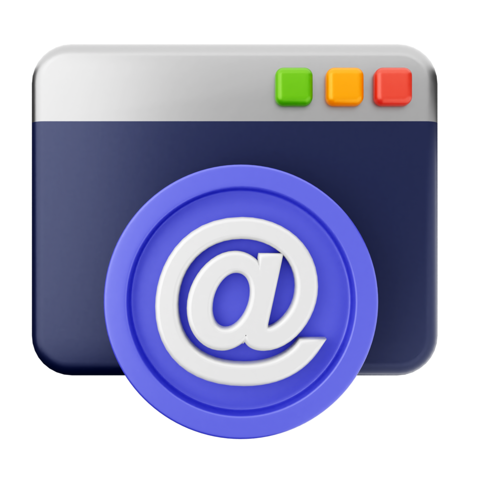 Email icon with a blue background png