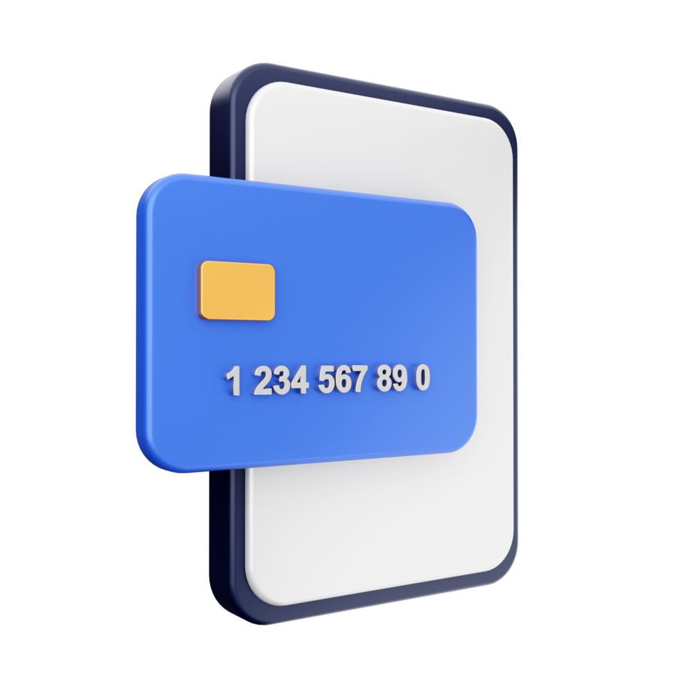 Credit card icon on black background png