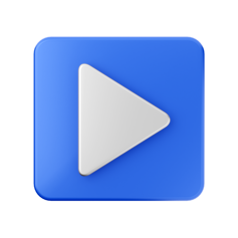 A blue play button with a white arrow png