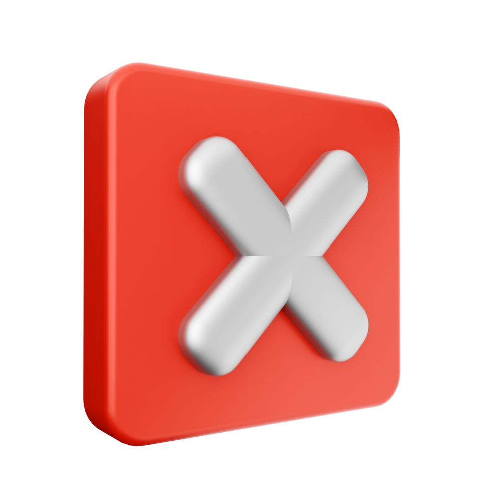 A red x symbol on a black background png