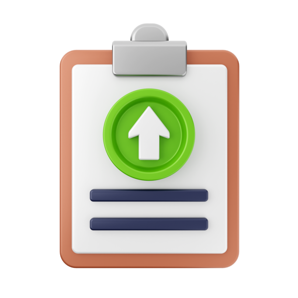 Clipboard icon with arrow pointing up png