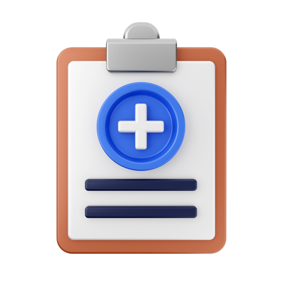 A clipboard with a plus sign on it png