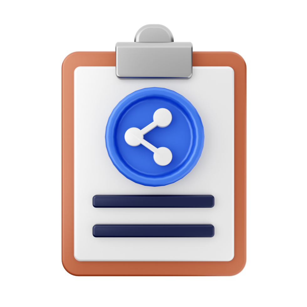 A clipboard icon with a blue circle on it png