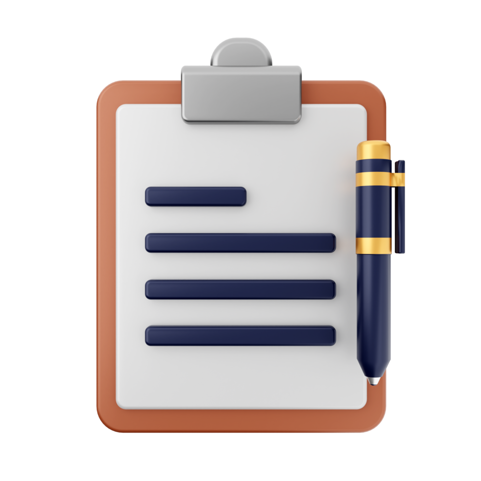 Clipboard icon with pen png
