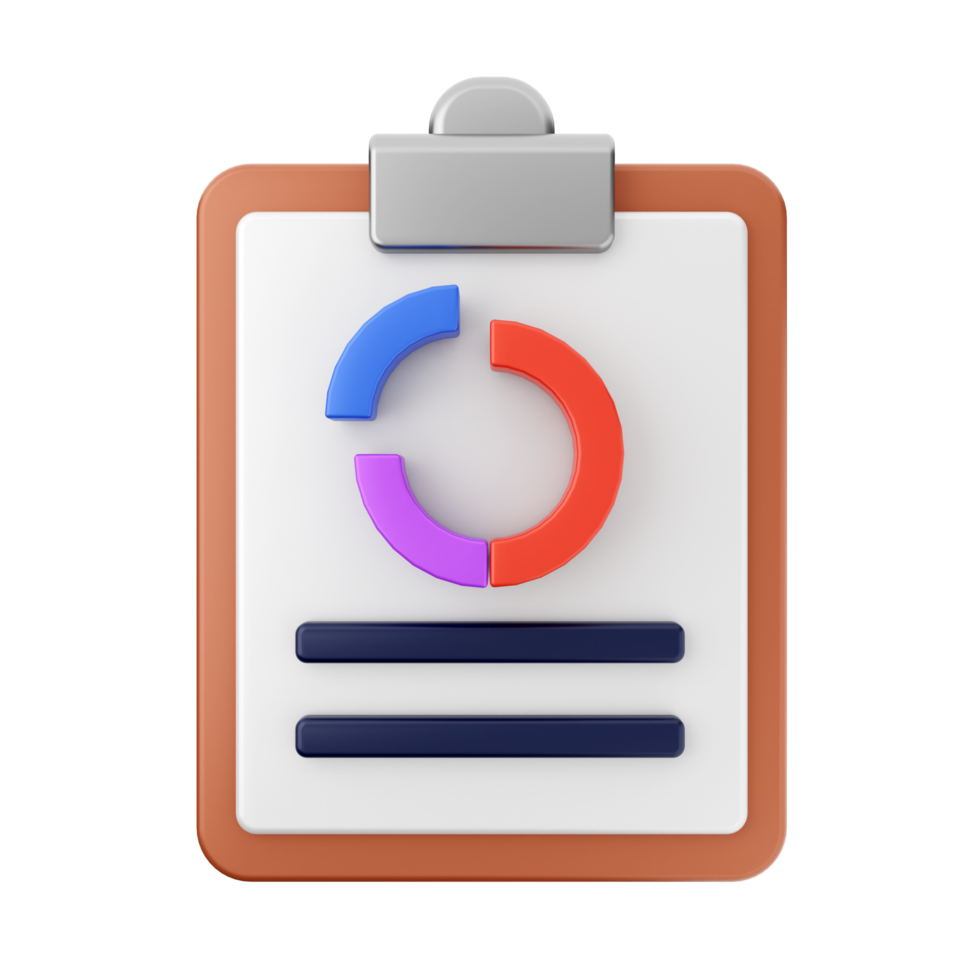 A clipboard with a circle on it png