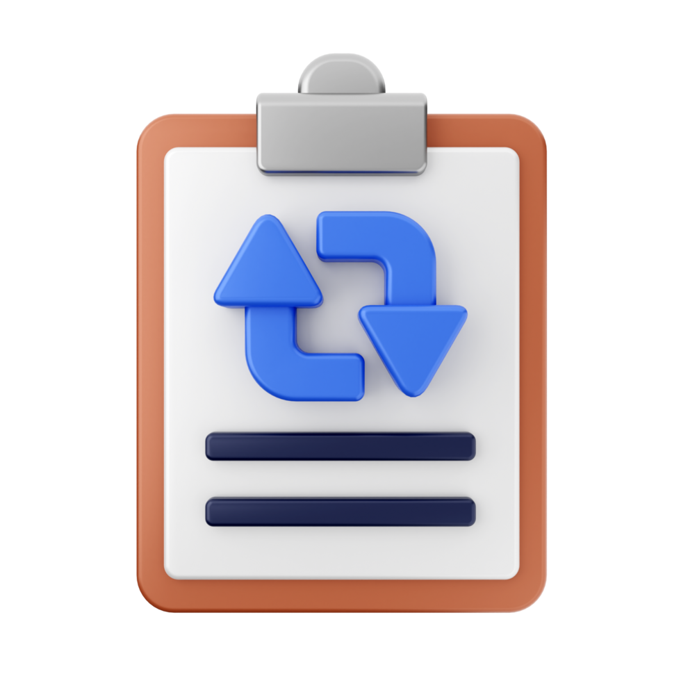 A clipboard icon with a blue arrow pointing to the right png
