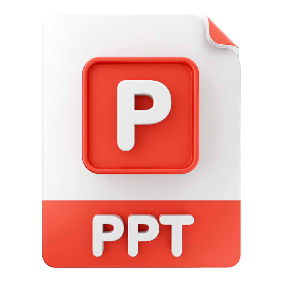 A ppt file with the word ppt on it png