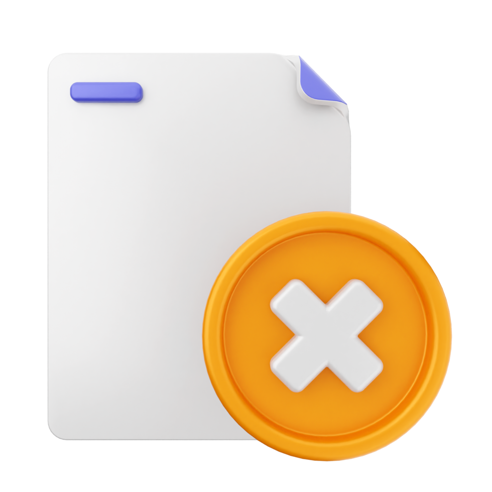 A file with an x and a white paper png
