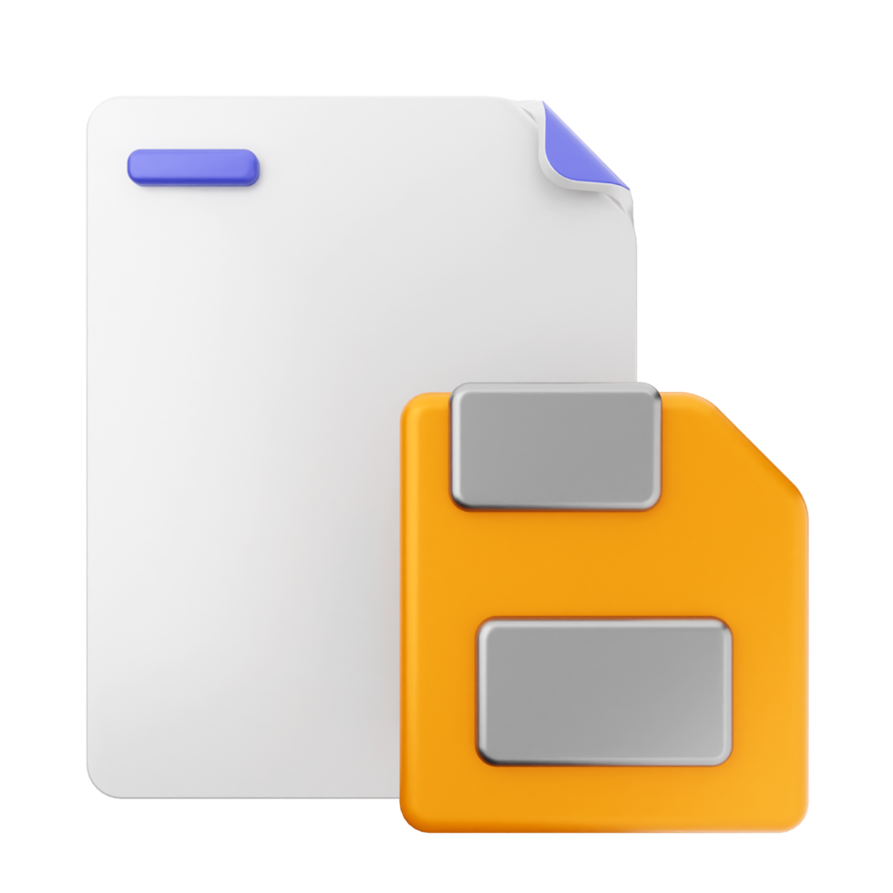 A file folder with a white and orange file png