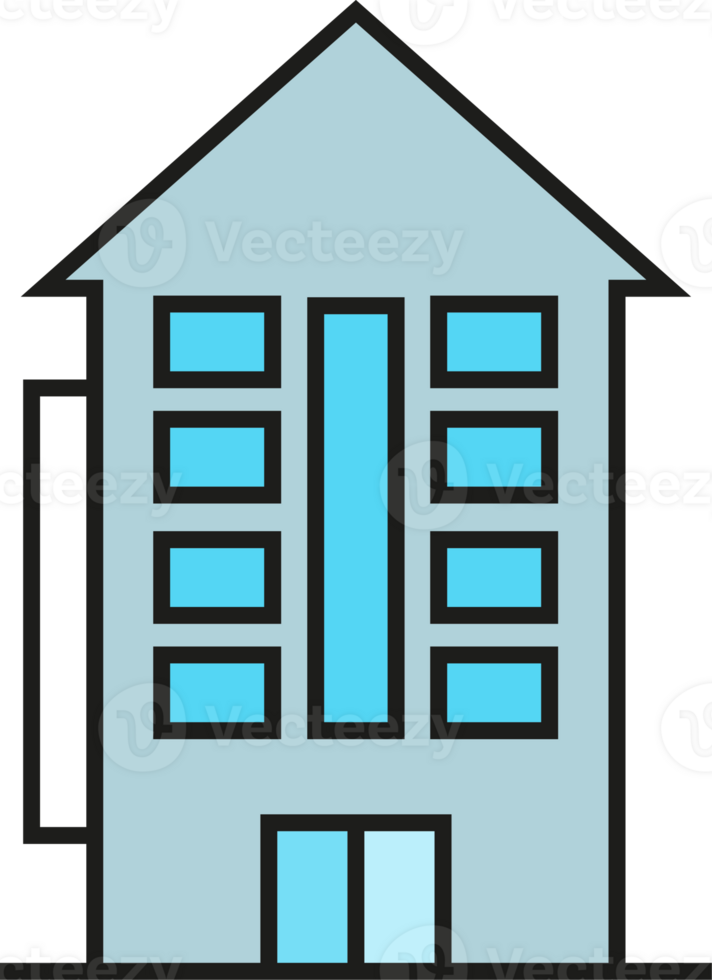 Apartment Building Tower Icon png