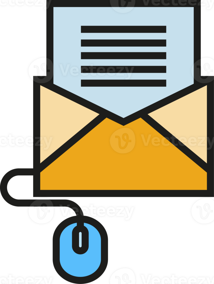 Mail and Computer Mouse Icon png