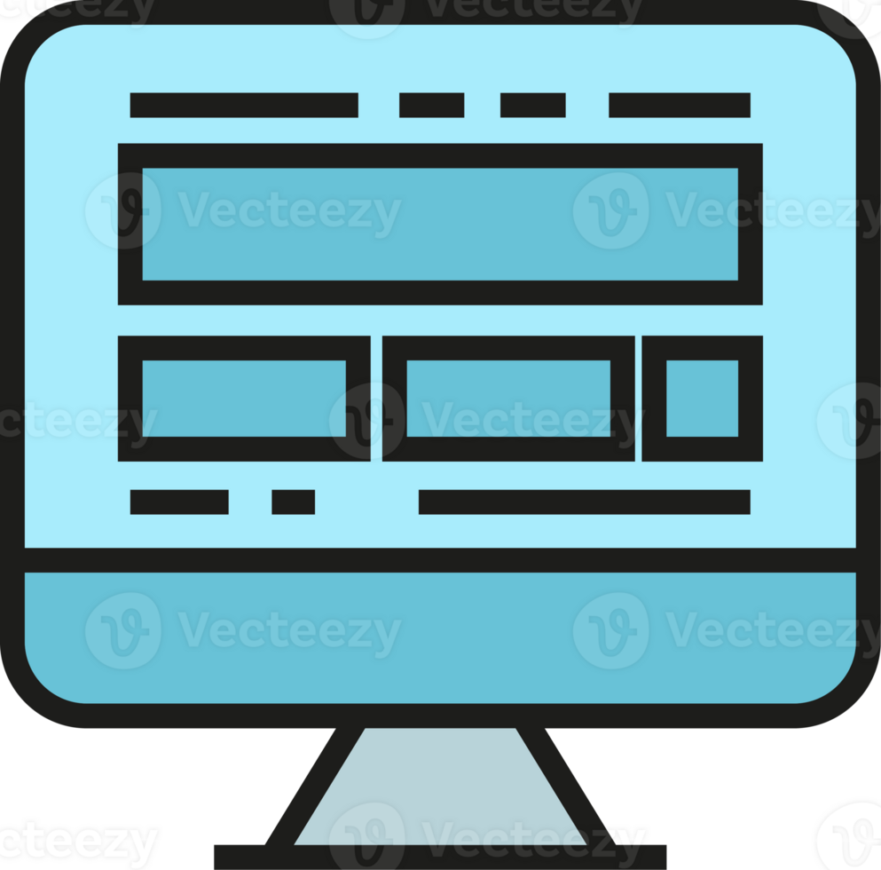 Design Layout on Computer Icon png
