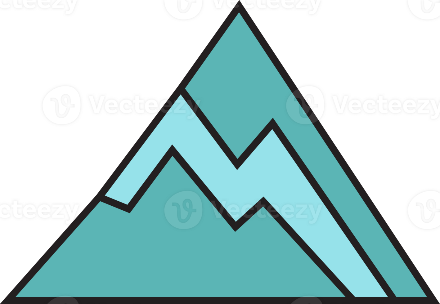 Green Mountain Icon Illustration png