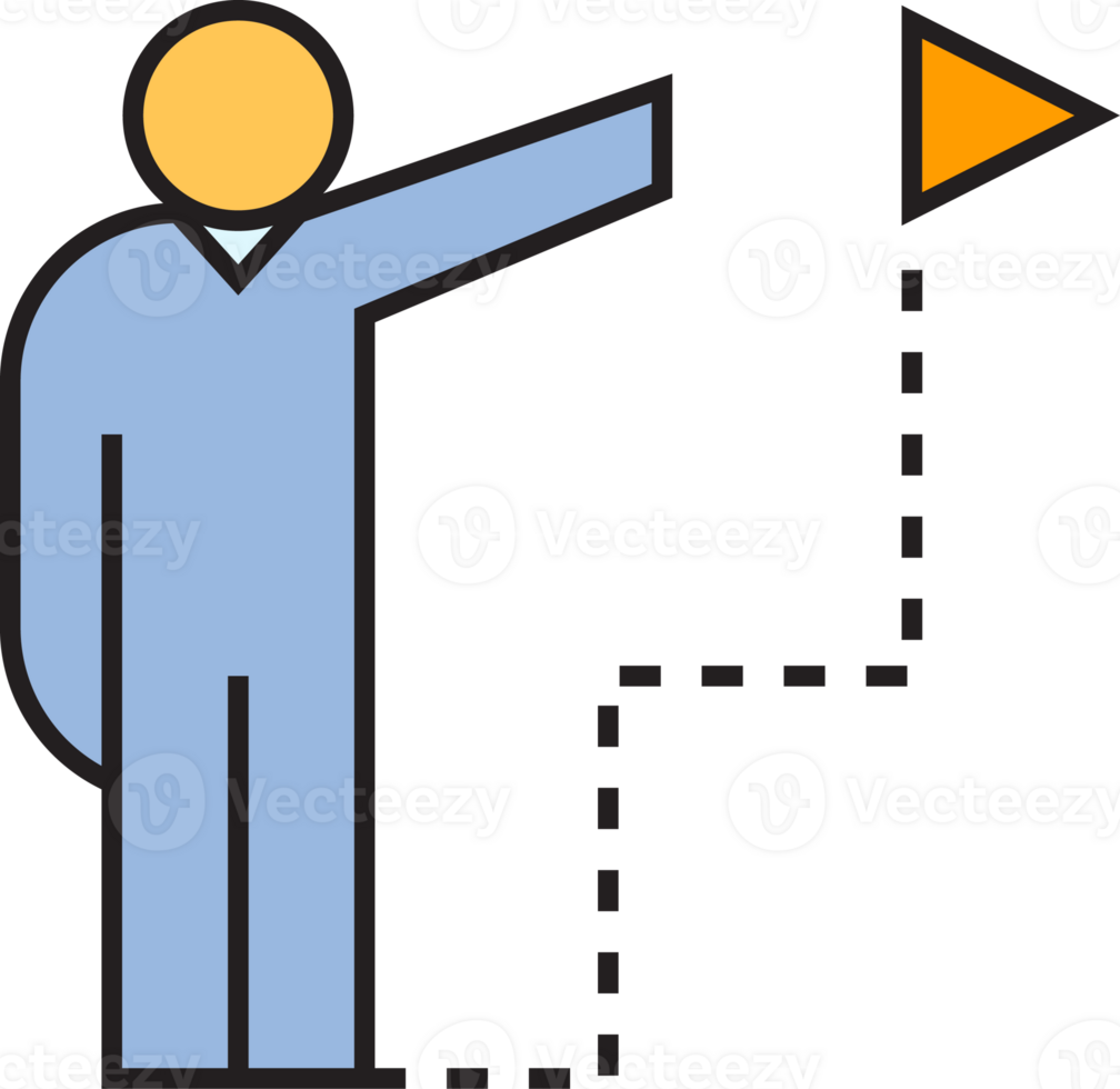 Man and Target Icon png