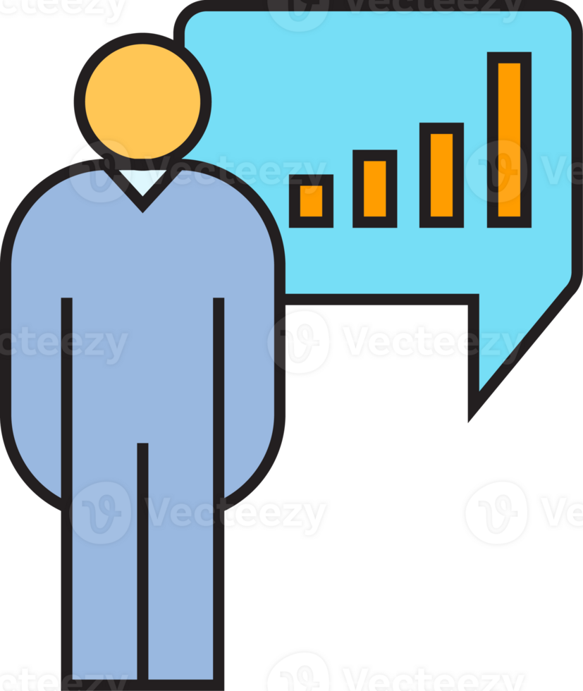 People and Bar Chart Icon png