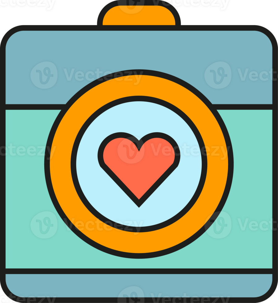 Heart in Camera Icon png