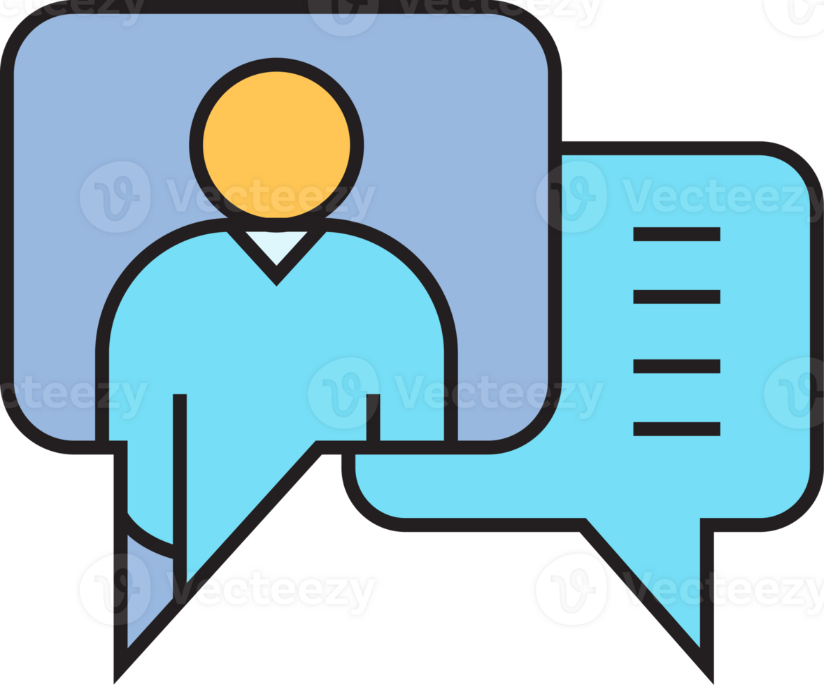 People in Speech Bubbles Icon png