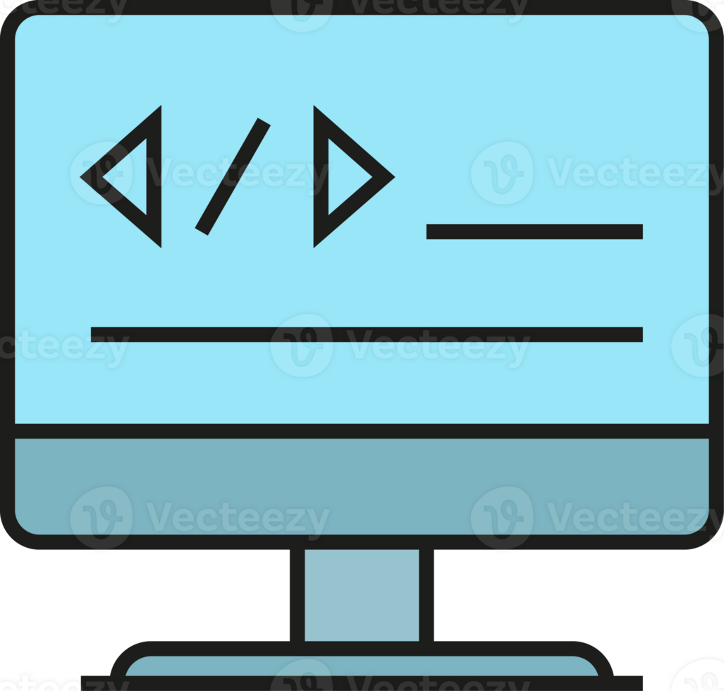 Computer and Coding Icon png