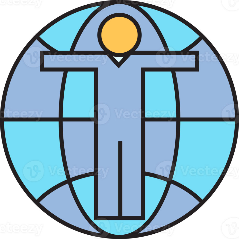 Man and Globe Icon png