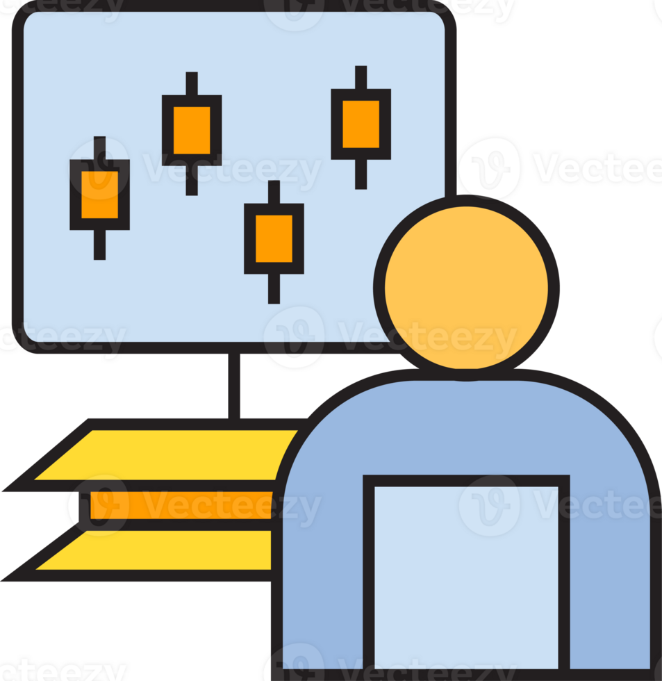 Trader Monitoring Chart Icon png