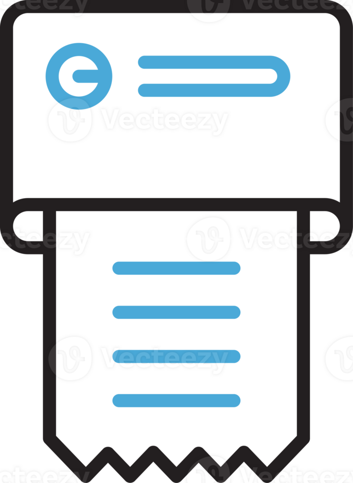 Pos Machine and Bill Icon png