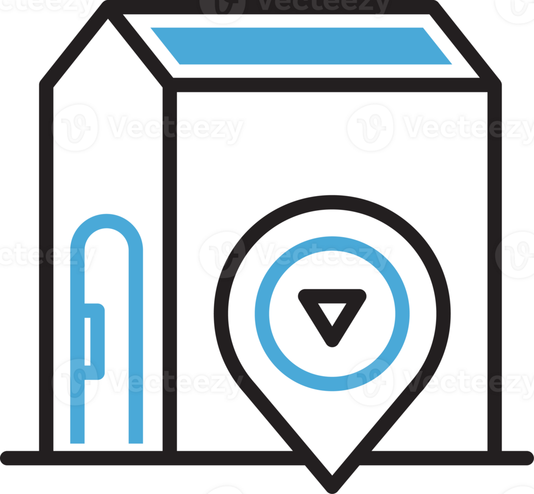 House and Location Pin Icon png