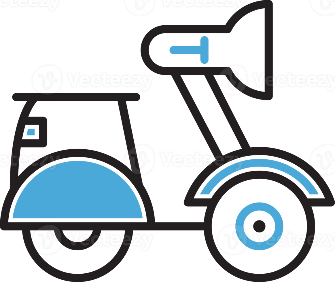 Scooter Icon Side View Illustration png