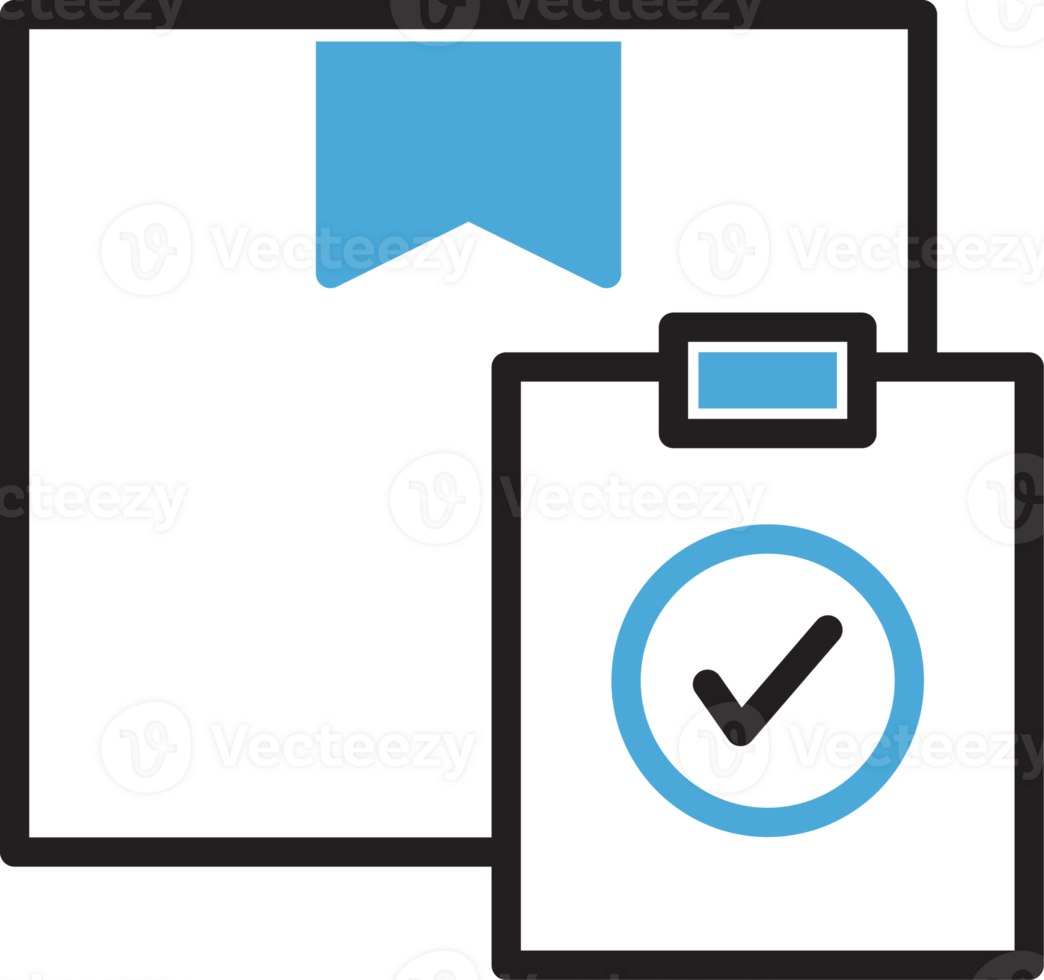 Box and Check Mark Icon png