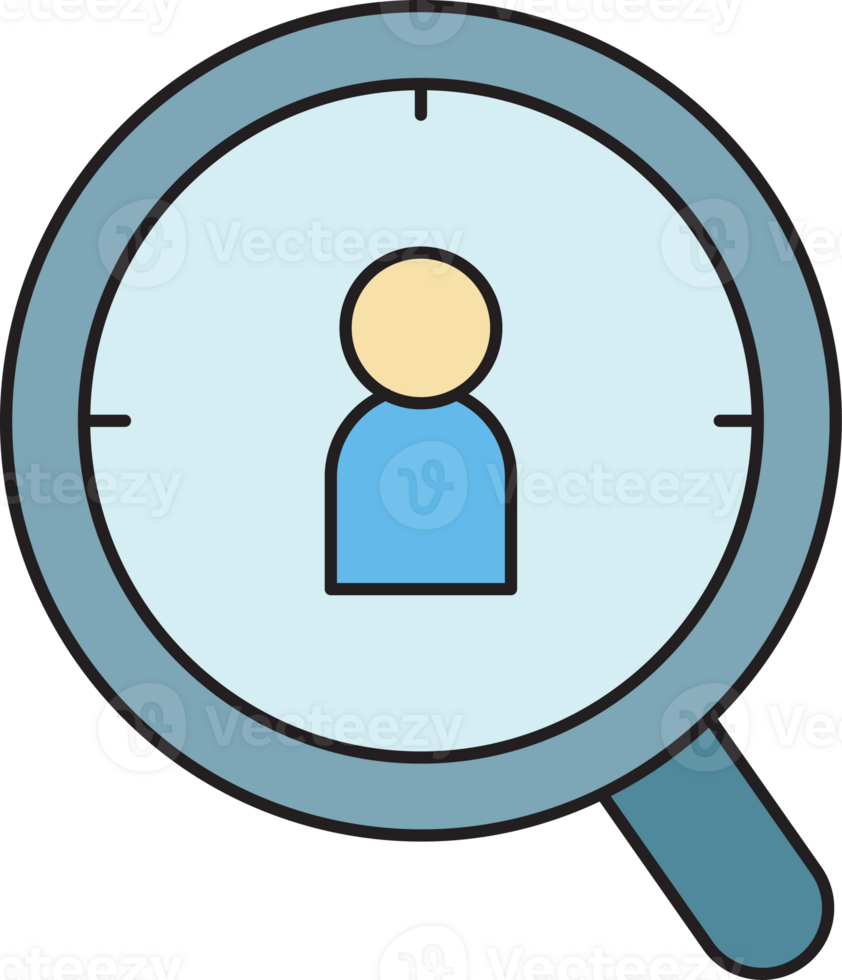 Customer Search Magnifier Icon png
