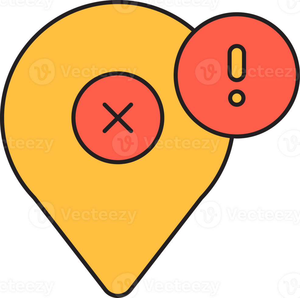 Wrong Location Pin Icon png