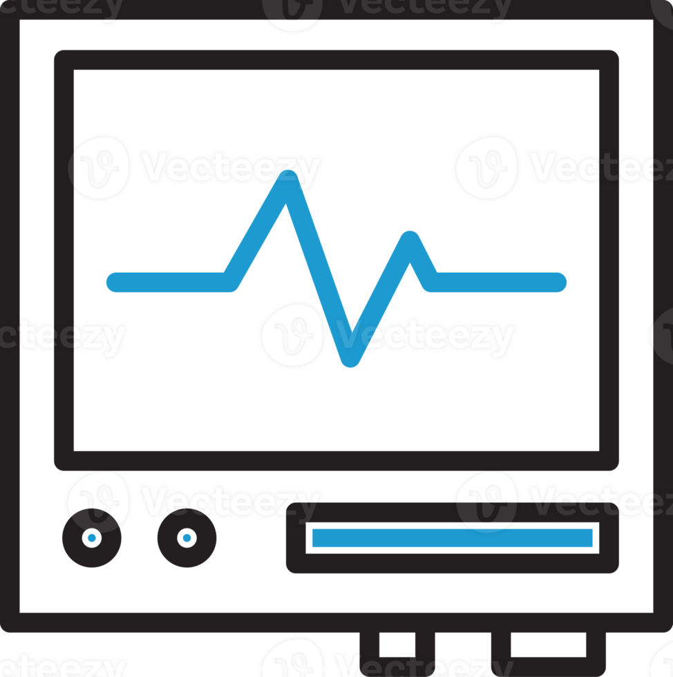 Electrocardiogram Pulse Monitor Icon png