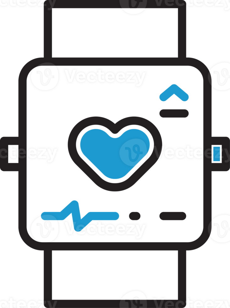 Heart Rate on Smartwatch Icon png