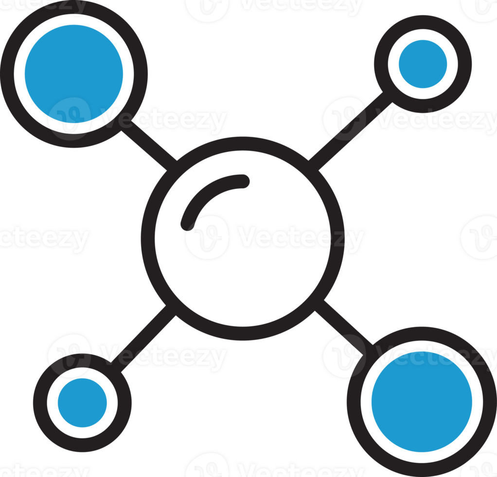 Molecule Structure Icon Illustration png