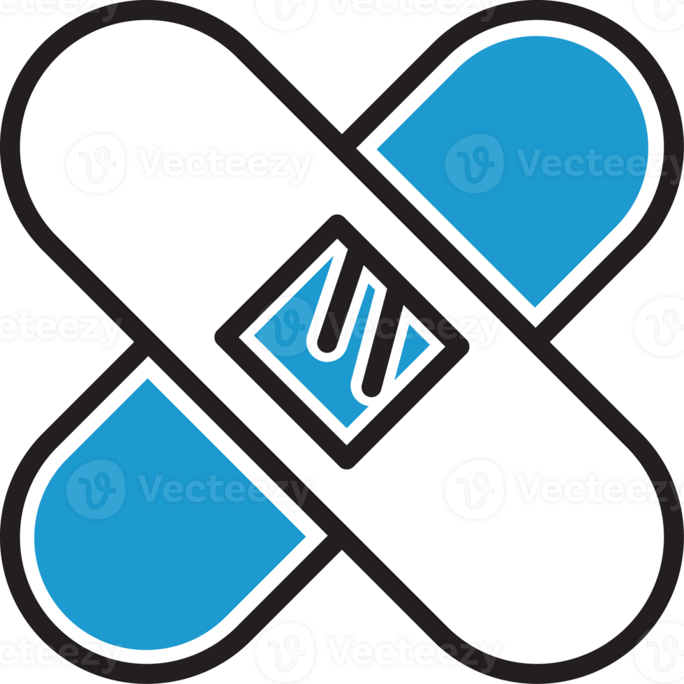 Crossed Bandage Icon Illustration png