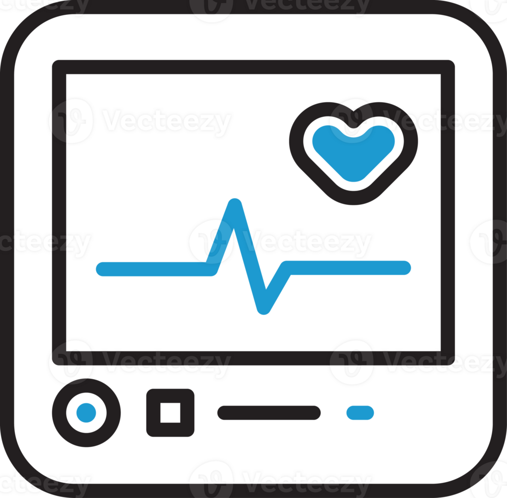 Electrocardiogram Monitor Icon png