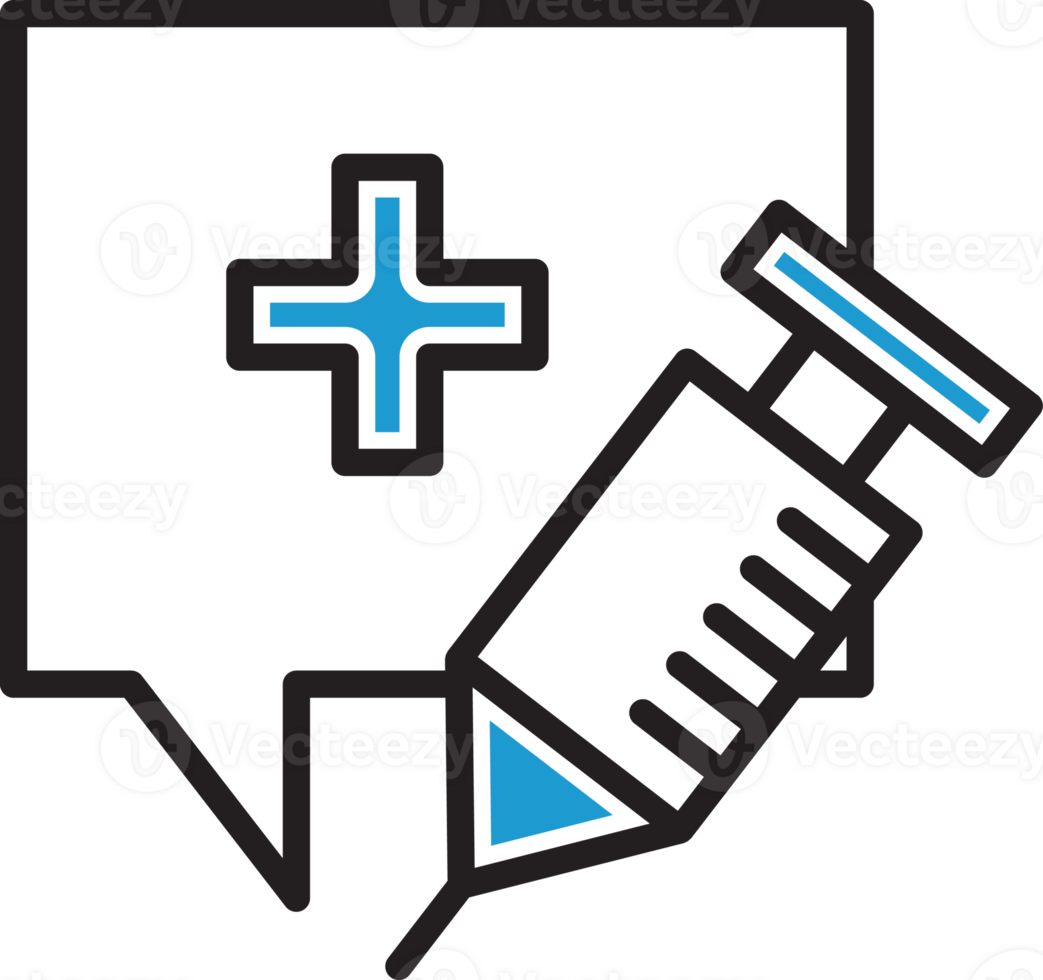 Medical Message and Syringe Icon png