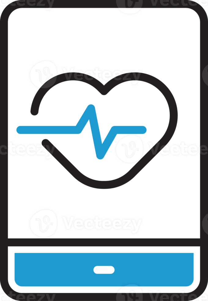 Heart Rate on Smartphone Icon png
