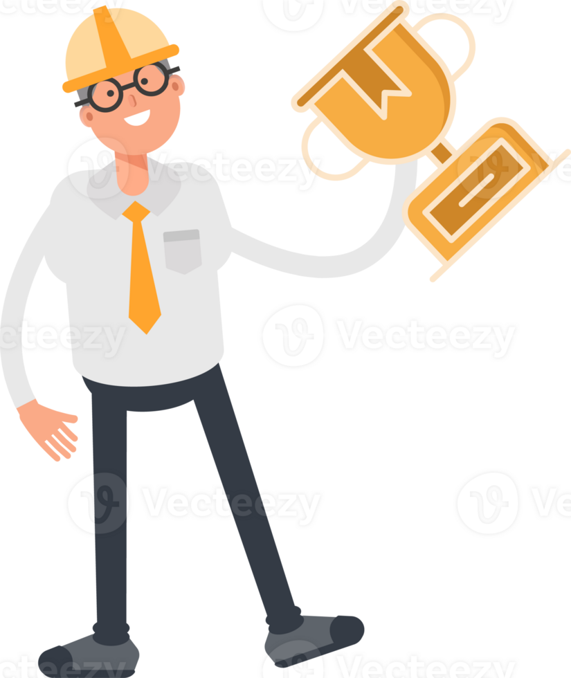 Architect Character Holding Space Gun png