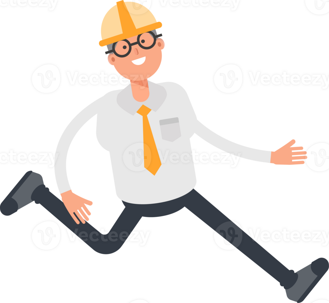 Architect Character Walking png