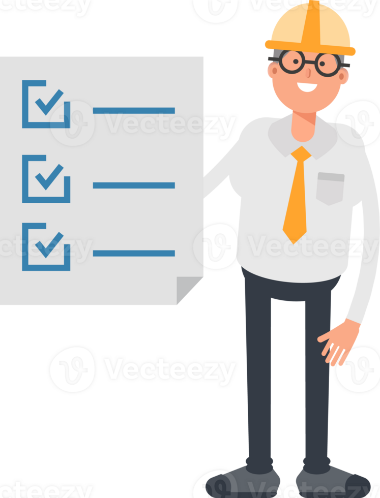 Architect Character and Check List Document png