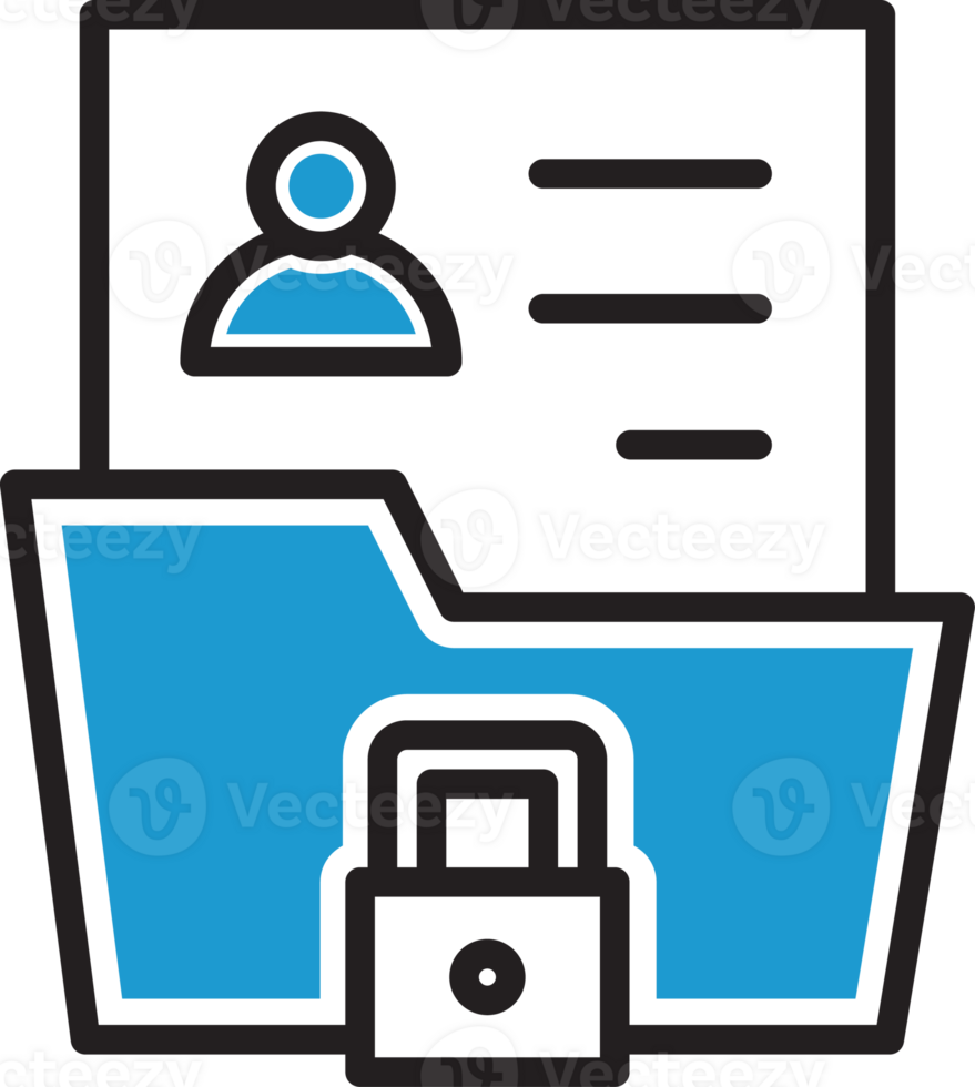 Privacy Data Folder and Security Icon png