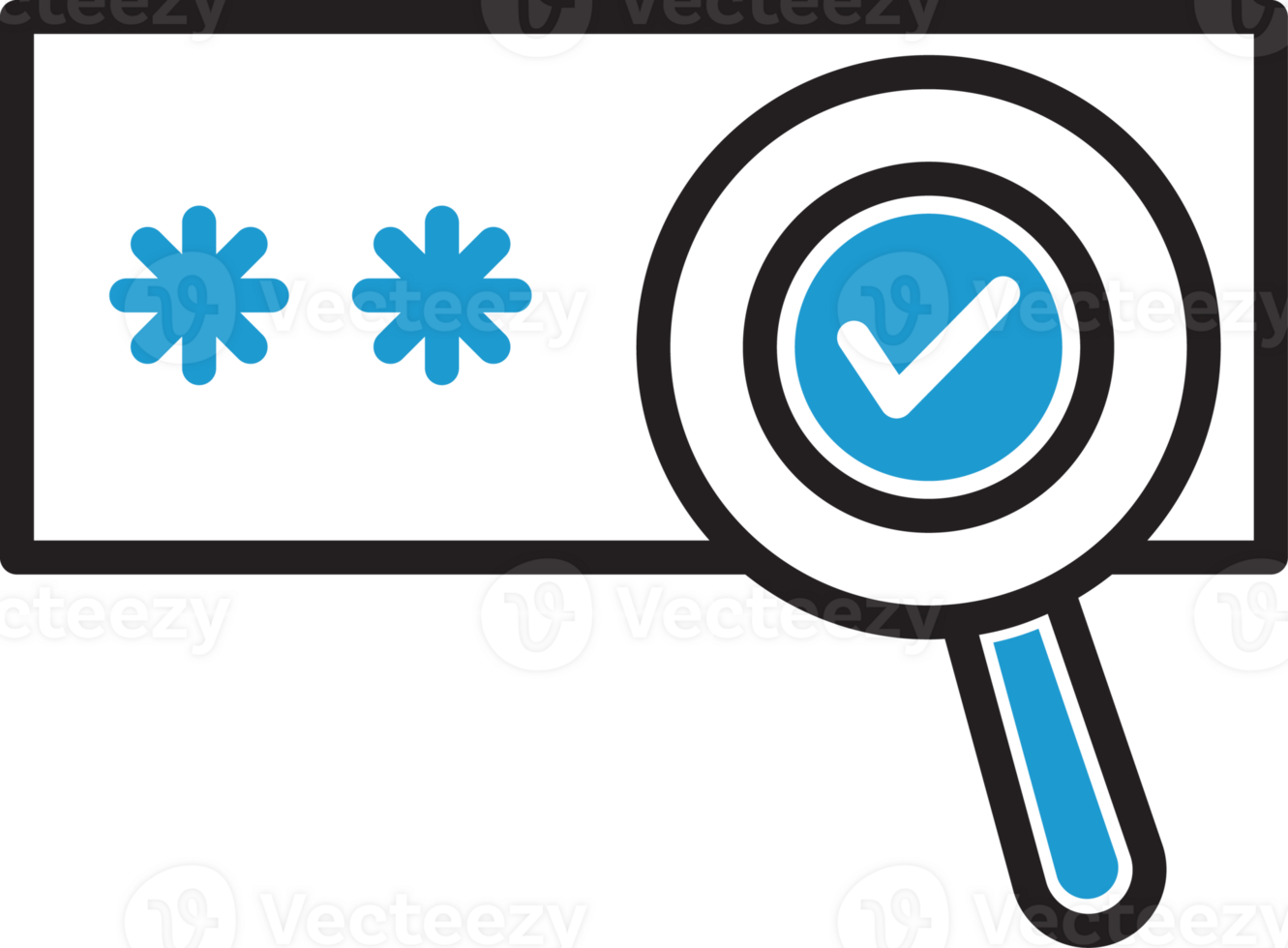 Password Search and Verify Icon png