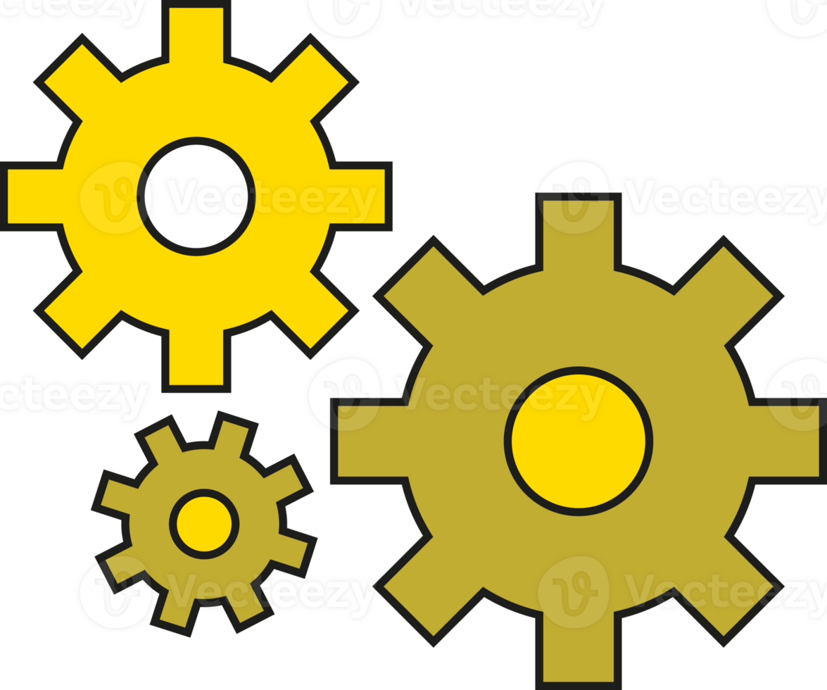 Gears Icon Illustration png