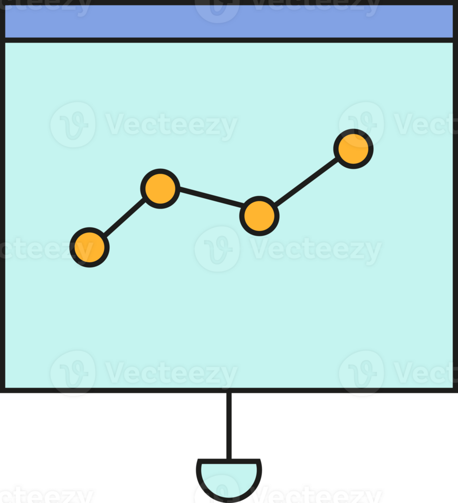 Chart on Slide Icon png