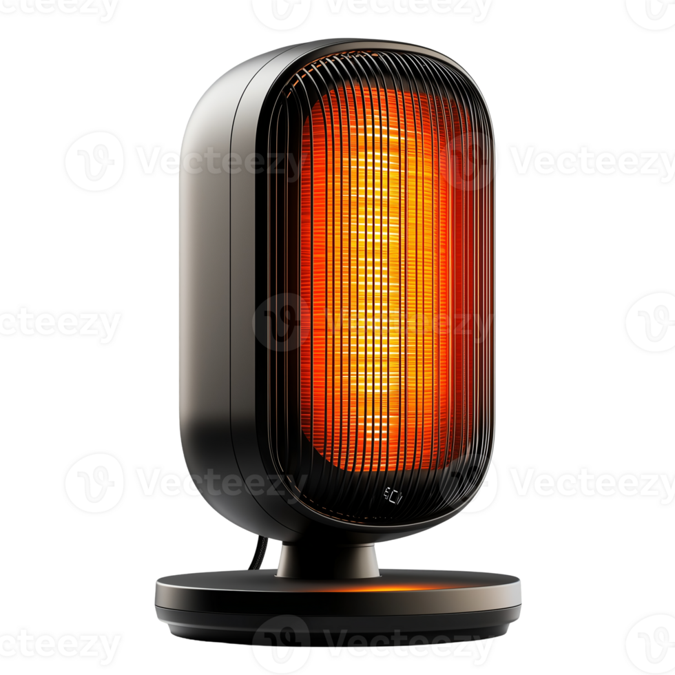 Compact Electric Heater Warm Home on transparent background png