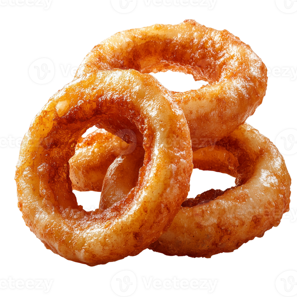 Crispy Onion Rings on transparent background png